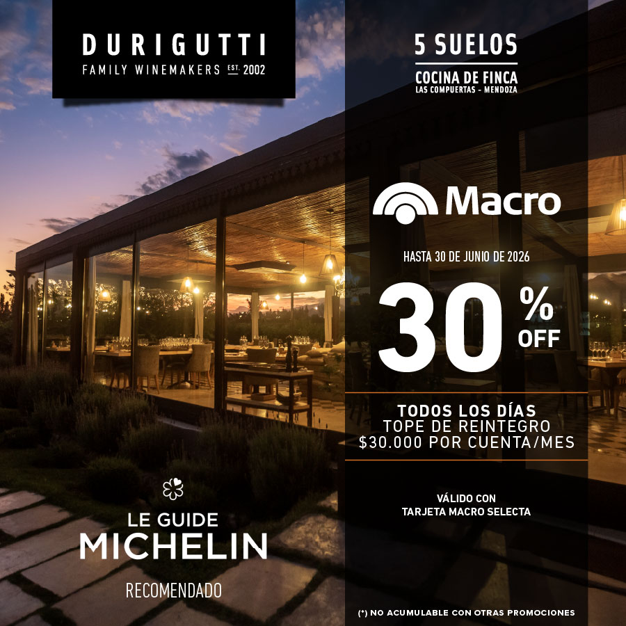 promo banco macro restaurante 5 suelos