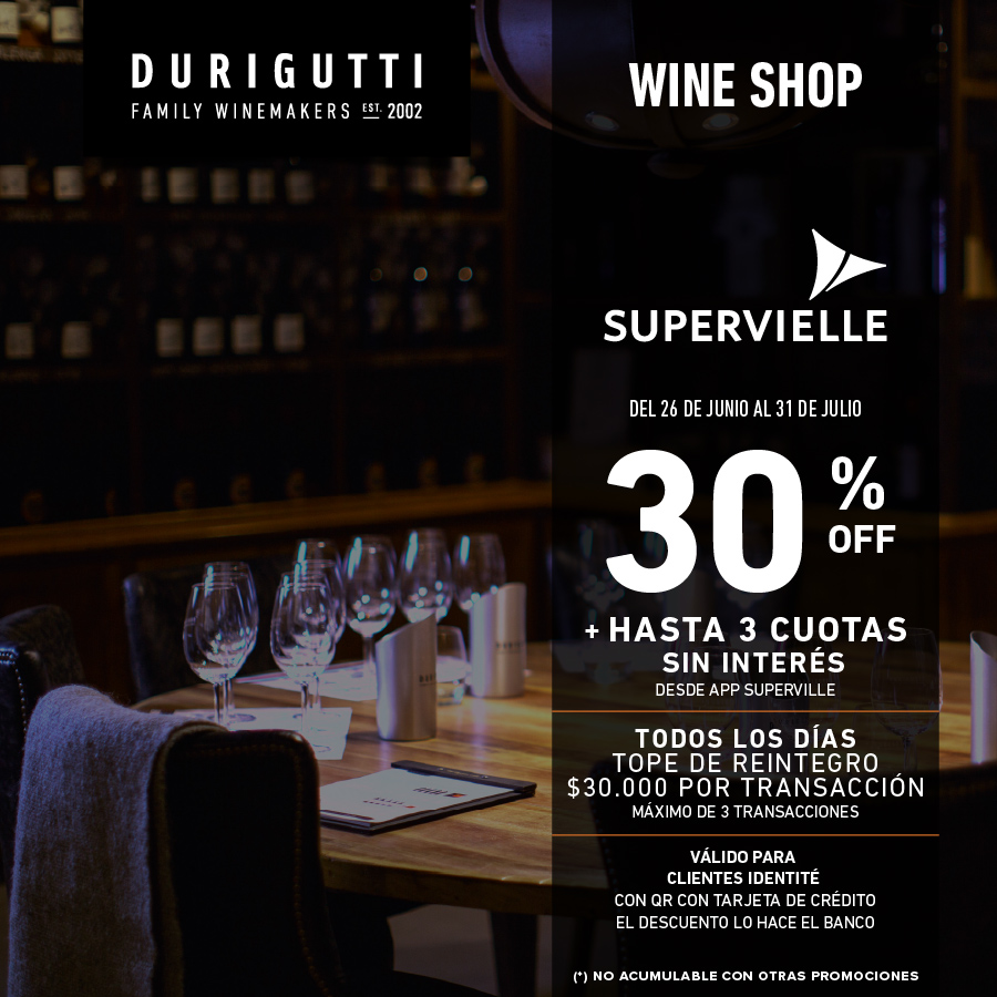 promo banco superville wine shop